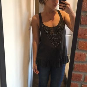 Sheer racer black top!